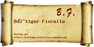 Böttger Fiorella névjegykártya